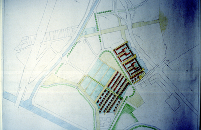1012 Oosterhoogebrug - De Hunze - planvorming, plannen en tekeningen, ca 1983