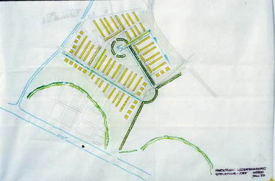 1014 Oosterhoogebrug - De Hunze - planvorming, plannen en tekeningen, ca 1983