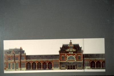 3880 VBKZ - Stationshal - afbeeldingen uit boek - details binnenzijde van de hoofdentree, 1999