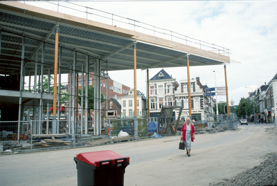 5705 Westerhaven - nieuwbouw winkelcentrum en parkeergarage - complex in aanbouw - ingang noordoostzijde / Zet, Siem ...