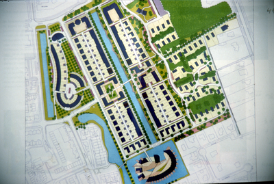 7612 Helpermaar - toekomstige woonwijk - tekening globaal stedenbouwkundig plan / Zet, Siem van 't, 2000