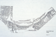 8766 Verbindingskanaalzone - plattegrond masterplan 2000 / RO/EZ, 1987