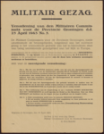 23 Verordening van den Militairen Commissaris voor de Provincie Groningen d.d. 23 April 1945 No. 3., 1945-04-23