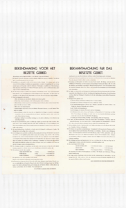 115 Bekendmaking voor het bezette gebied., 1940-05-15