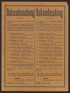 235 Bekanntmachung Bekendmaking, 1943-09-21