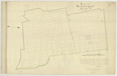 435 Gemeente Grootegast sectie A : Kadastrale kaart van de Lutjegastmer Molenpolder / Kadaster Groningen, 1853