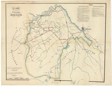 476 Kaart van het Waterschap Wester-kwartier : Waterstaatskaart van Westerkwartier met een gedeelte van de provincie ...