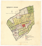 485 Ruilverkaveling Zuidpolder : Kaart van de Zuidpolder met voorlopig plan van wegen en waterlopen: Zuidpolder, ...