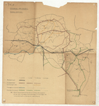 500 Provincie Groningen : Kaart van de provincie Groningen met aanduiding van de hoofdspoorwegen, lokaalspoorwegen en ...