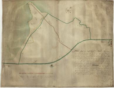 1449 Kaart van de Provincieplaats het Uijtlandt onder Vierhuizen, groot c. 33 jukken. Gebruiker: jr. Abel Coenders. Met ...