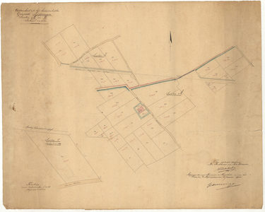 1769 Uittreksel uit het kadastrale plan gemeente Loppersum, sectie A en E : met Cremersheerd, 1905