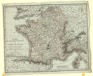 1914 Pl. 16. Carte de l'empire Français et du royaume d'Italie : Kaart van Frankrijk met aanduiding van de grenzen van ...