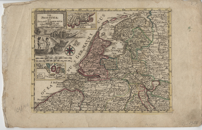 1932 VII Provintiae feu Belgium Foederatum : Met twee inzetkaartjes: West-India, Holland . Kaart van een deel van de ...