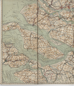 2007.19 Atlas A.N.W.B. Bl. 23 Brielle : Wegenkaart Zuid Hollandse en deel Zeeuwse eilanden / ANWB, 1916