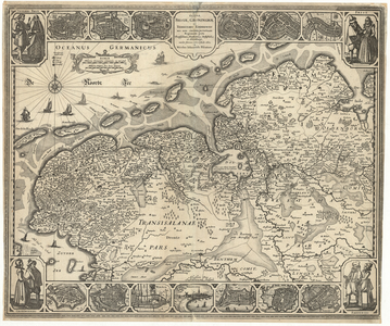 2327 Tabula Frisiae, Groninghae et territory Embdensis nec non circumjacentium regionum puta Transisalaniae, ...