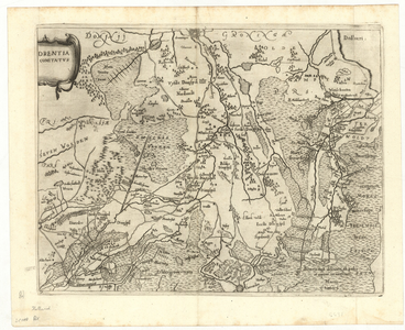 2431 Drentia comitatus : Kaart van Drenthe en Westerwolde / G. Bouttats sc., 1650-1700