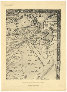 2455.2 Jacob van Deventer Provinciekaarten Pl. 14 Friesland met Groningen, Drenthe en Overijssel : Blad rechtsboven, ...