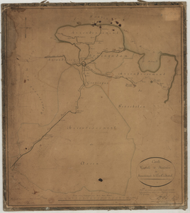 2536.2 Carte générale et itinéraire du département de l'Ems Occidental : Kaart van de weg door Drenthe via Groningen ...