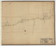2646.14 No. 10 : Blad van een kaart op kadastrale basis van de weg Appingedam - Loppersum. Gemeente Bierum en 't Zandt, ...