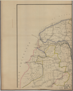 2911.7 Kaart van het noordwesten van de provincie Groningen, waarop grotendeels de uitkomsten van de aldaar in de jaren ...