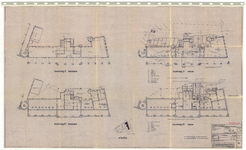 3962.1 Verbouw en restauratie Rijksarchief te Groningen. Bestektekening bouwlaag 01,0 : Plattegronden bouwlaag 0 en 01, ...
