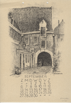 10200 Pepergasthuis : Blad september van een kalender van 1953 / Wilma V, 1951-1952