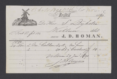 B50-1c J.D. Homan te Zuidhorn (Briltil), 1890
