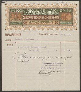 G20-448 G.W. Sikkens & Co. te Groningen (gem), 1911