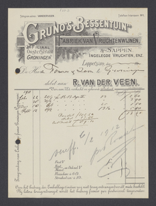 L27-8 Gruno's Bessentuin, R. van der Veen te Loppersum (Loppersum), 1911