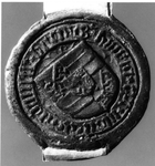 16 Zegel: Hinrick van Swartzeburch bisscop to Munster unde der hilliger kercken to Bremen administrator, 1476 juli 7
