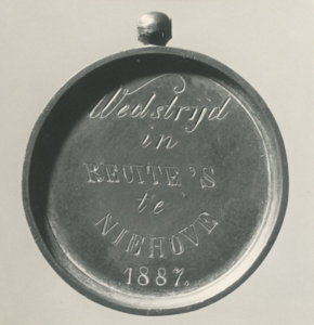 10354 Medaille achterzijde: - , 1887