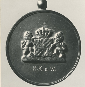 10351 Medaille achterzijde: (van) K.K. d.W., 1921