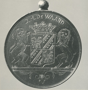 10362 Medaille: (van) J.M. de Waard, 1908