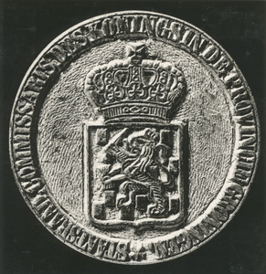 10465 Inktstempel: Staatsraad, Commissaris van de Koning in de Provincie Groningen