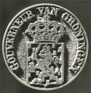 10471 Inktstempel: Gouverneur van Groningen