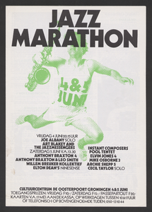 10155 Aankondiging muziekfestival Jazzmarathon 1976
