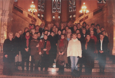 67 Excursie naar het Vredespaleis; groepsfoto