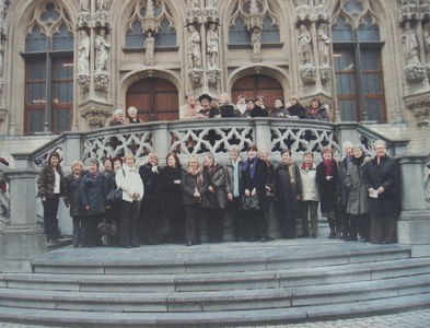 81 Excursie naar Leuven; groepsfoto