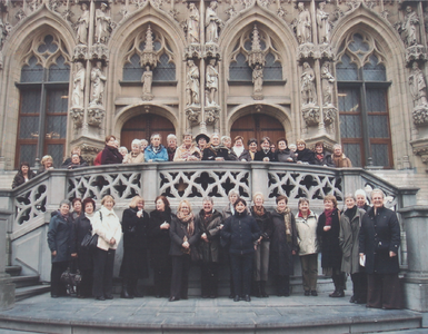 82 Excursie naar Leuven; groepsfoto