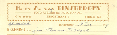 193 Binsbergen, van H. en A., 1937