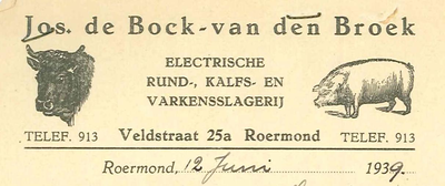221 Bock, Jos. de - Broek van den, 1939