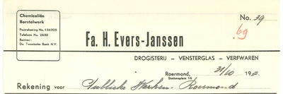 111 Evers-Janssen, Fa. H., 1950