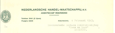 38 Handel-maatschappij, Nederlandsche N.V., 1943