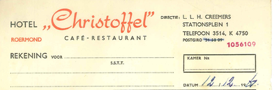 449 Hotel Christoffel , 1961
