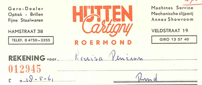 519 Hütten-Cartigny, 1961