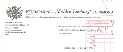59 Harmonie-PTT Midden Limburg , 1973