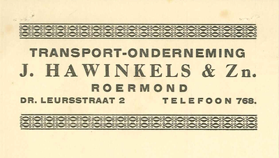 72 Hawinkels & Zn., J.