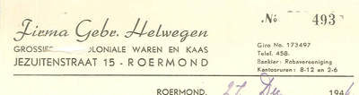 90 Helwegen, Firma Gebr., 1946