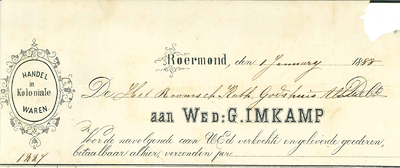 7 Imkamp, Wed. G., 1888