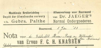 105 Knarren, Erven van F.C.H., 1922